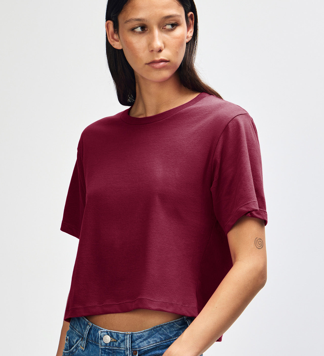 American Apparel Women's Fine Jersey Boxy T-Shirt