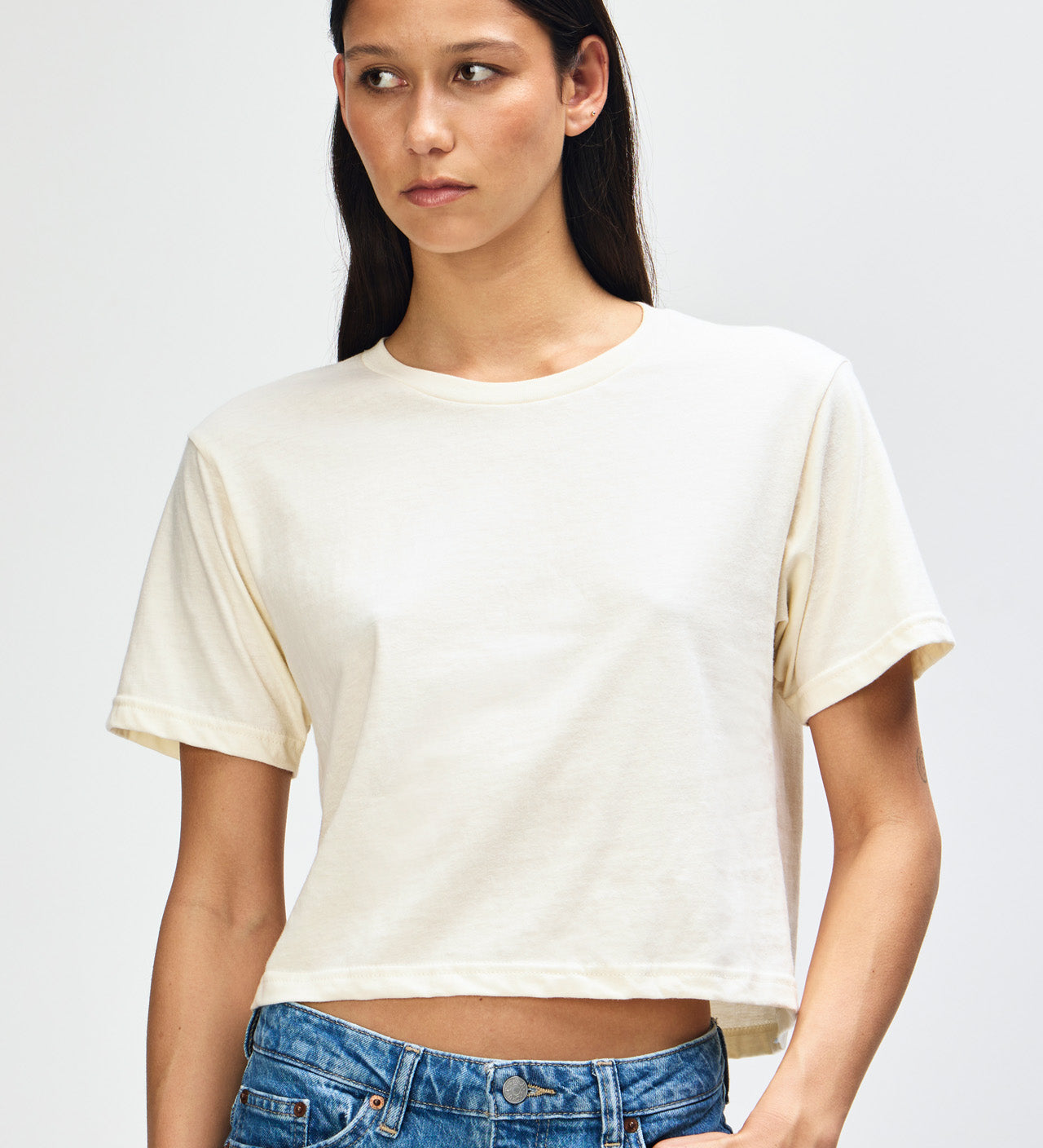 American Apparel Women's Fine Jersey Boxy T-Shirt