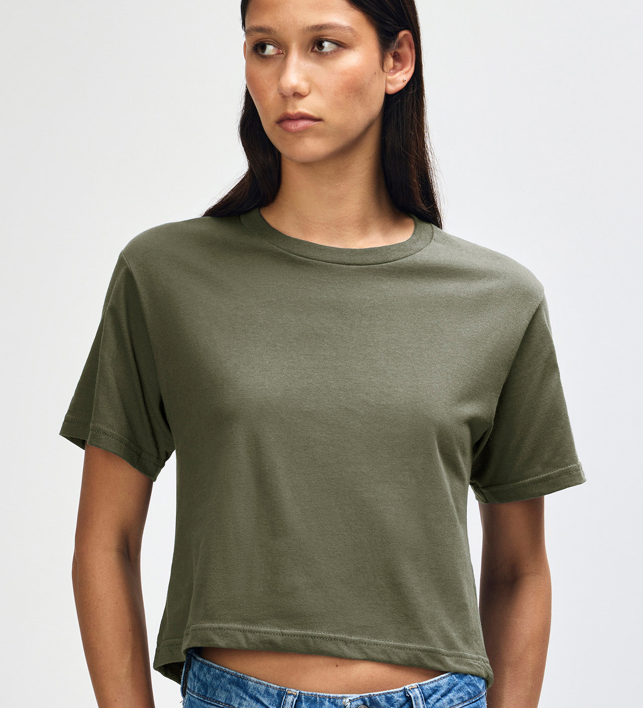 American Apparel Women's Fine Jersey Boxy T-Shirt