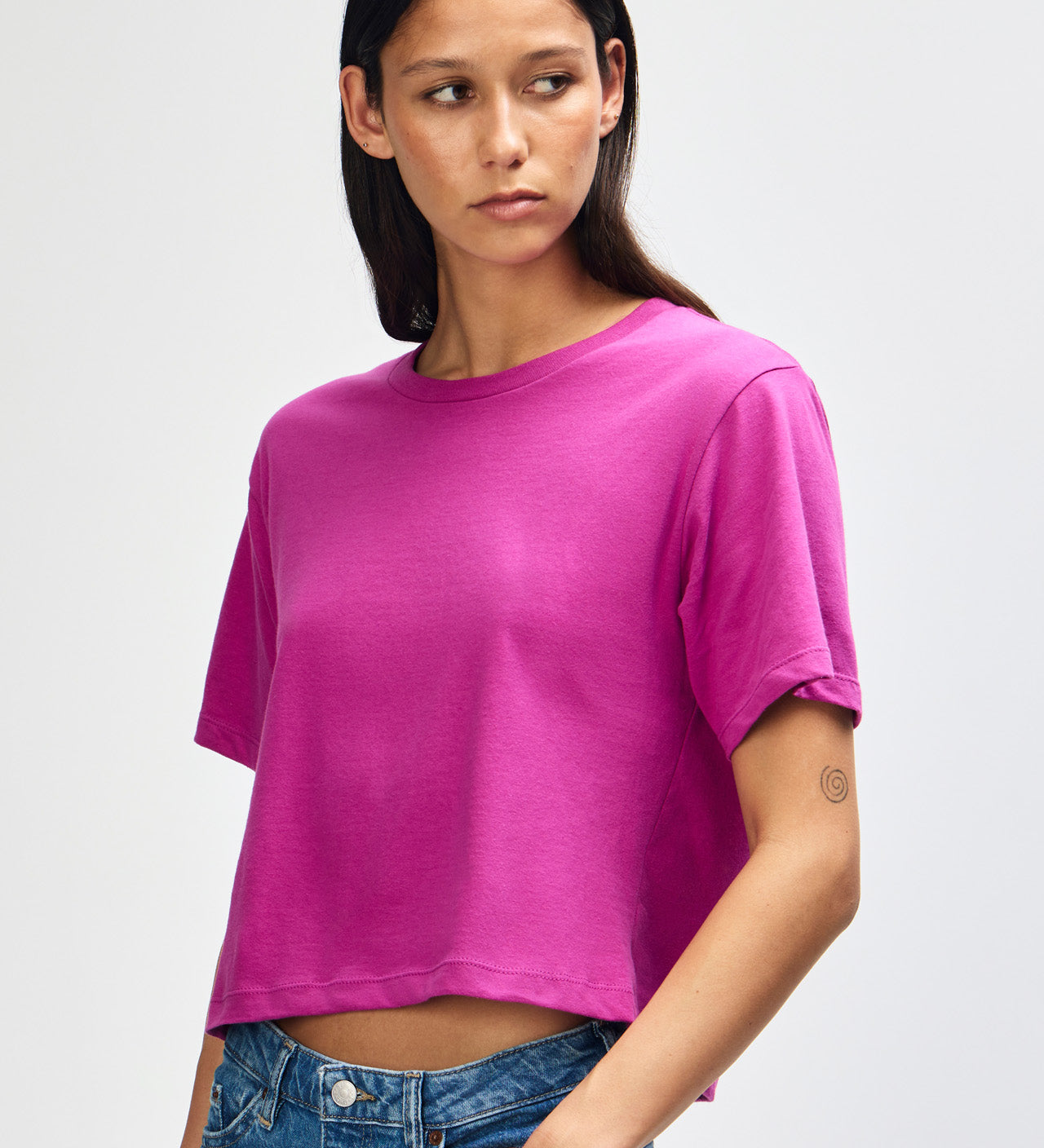 American Apparel Women's Fine Jersey Boxy T-Shirt