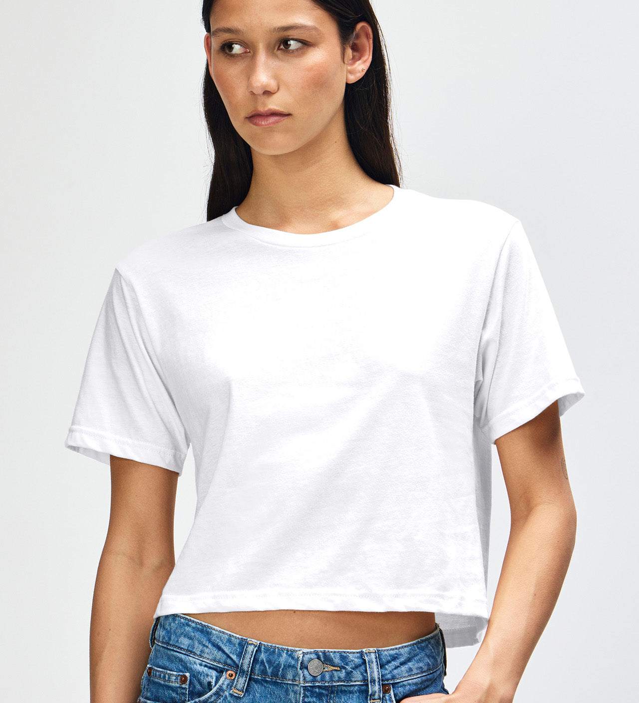 American Apparel Women's Fine Jersey Boxy T-Shirt