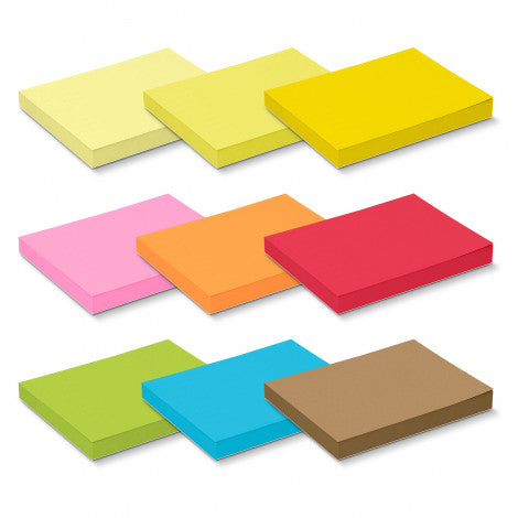 Coloured Sticky Pad 100 x 75mm - 100 Sheets