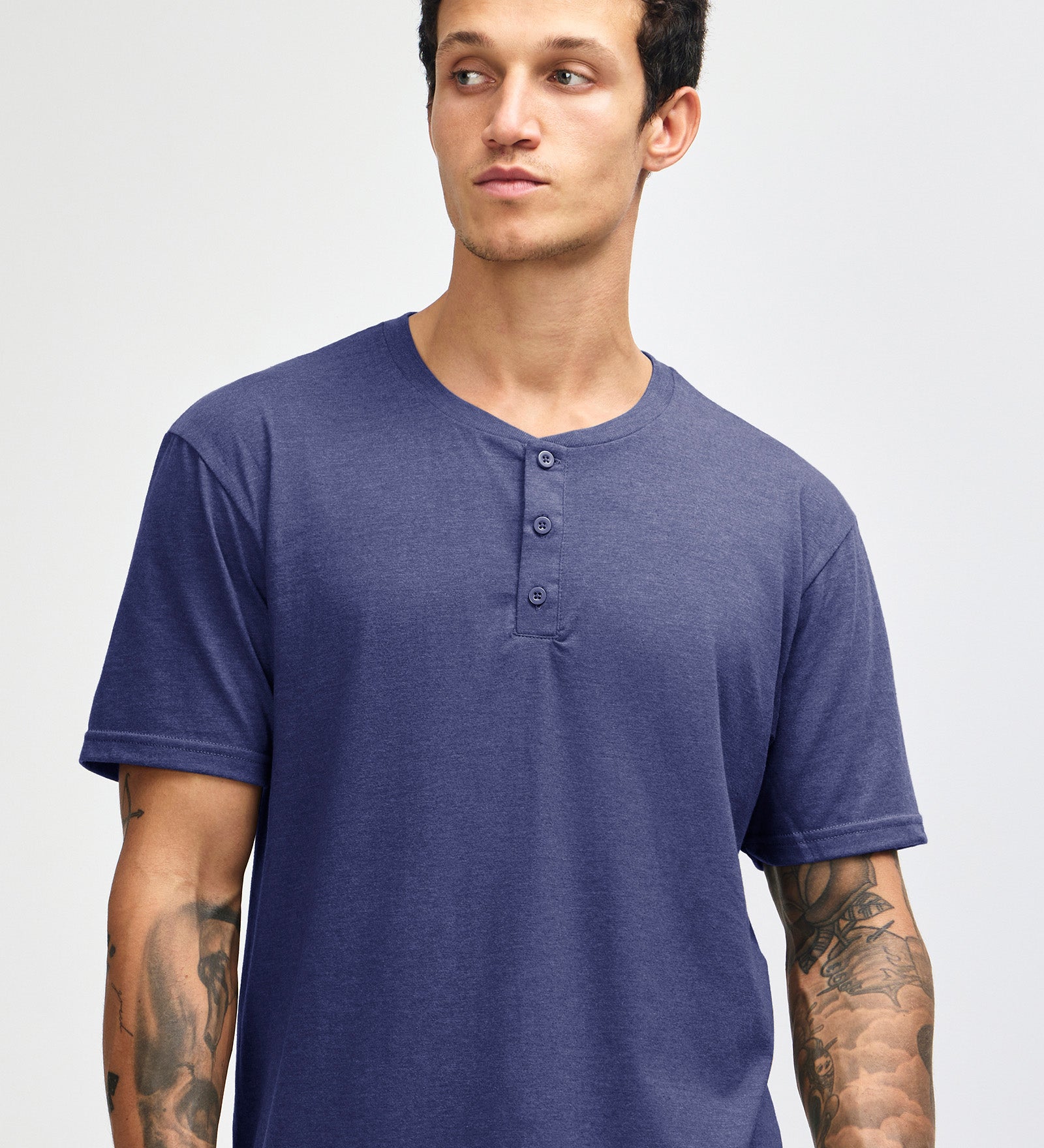American Apparel CVC Unisex Henley T-shirt