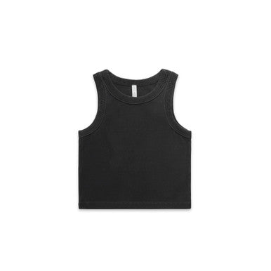 ASColour 4035 Wo's Faded Organic Rib Crop Tank