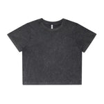 Wo's Stone Wash Heavy Crop Tee