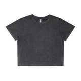 Wo's Stone Wash Heavy Crop Tee