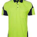 JB's HV 4602.1 S/S ARM PANEL POLO LIME/NAVY-XL