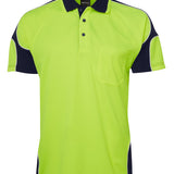 JB's HV 4602.1 S/S ARM PANEL POLO LIME/NAVY-4XL