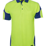 JB's HV 4602.1 S/S ARM PANEL POLO LIME/ROYAL-S