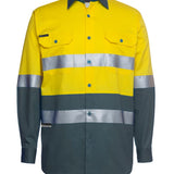 JB's HV (D+N) L/S 150G W/SHIRT YELLOW/GREEN -M