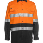 JB's HV (D+N) L/S 150G W/SHIRT ORANGE/BLACK -2XS