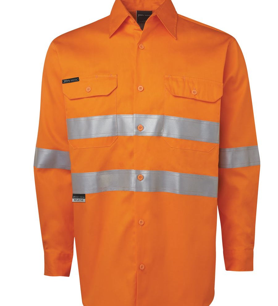 JB's HV (D+N) L/S 150G W/SHIRT ORANGE -5XL