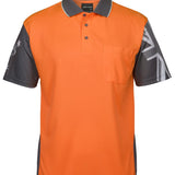 JB's HV SOUTHERN CROSS POLO ORANGE/CHARCOAL - M