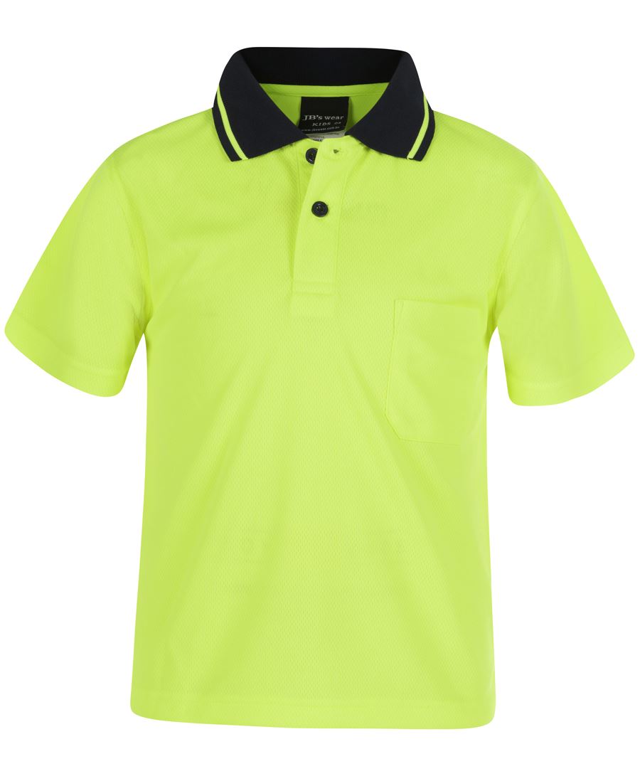 JB's KIDS HV 4602.1 NON CUFF TRAD POLO LIME - 10