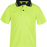 JB's KIDS HV 4602.1 NON CUFF TRAD POLO LIME - 10