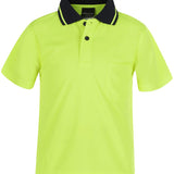 JB's KIDS HV 4602.1 NON CUFF TRAD POLO LIME - 10