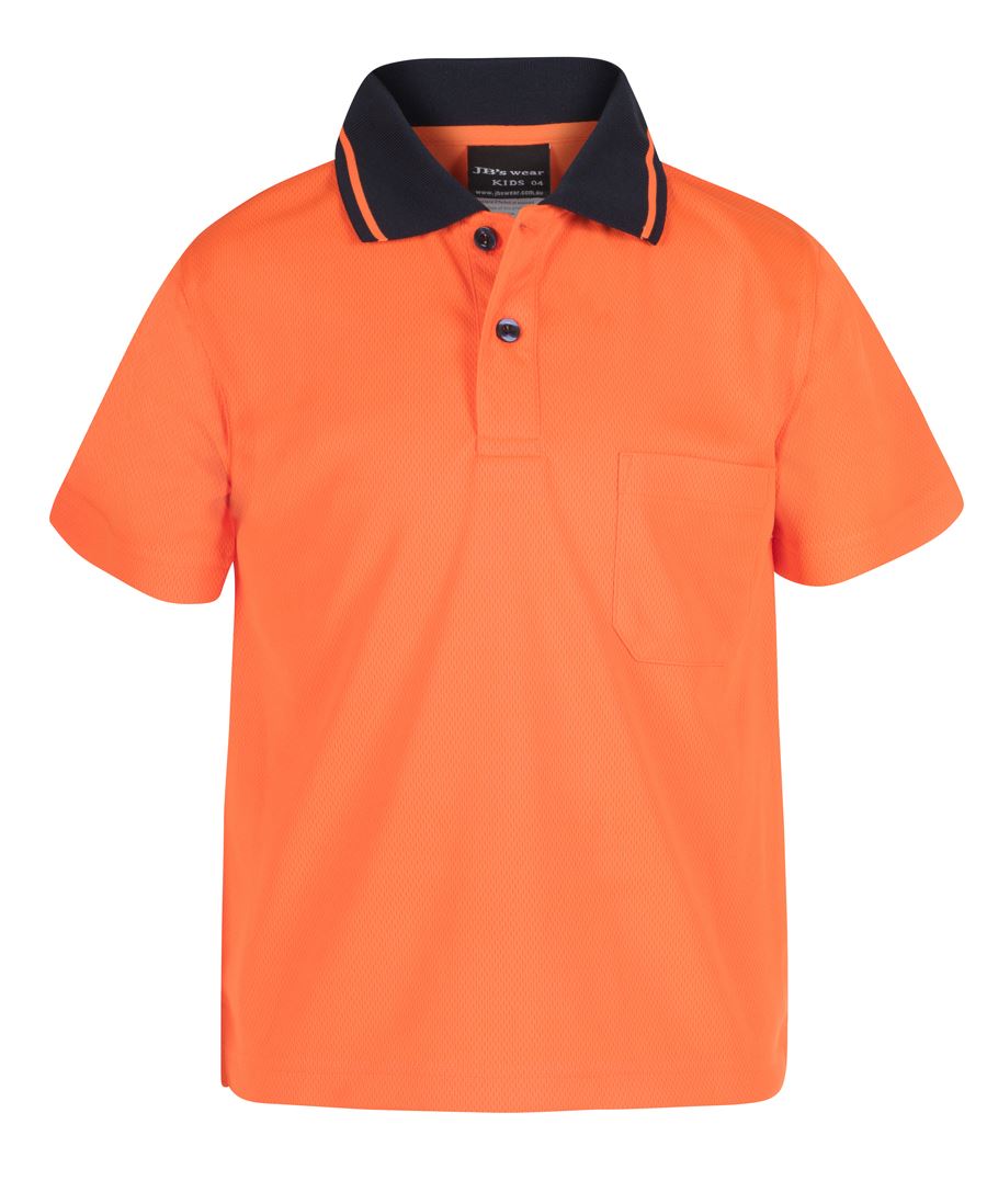 JB's KIDS HV 4602.1 NON CUFF TRAD POLO ORANGE - 08