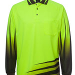JB's HV 4602.1 L/S RIPPA SUB POLO LIME/BLACK - M