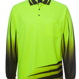 JB's HV 4602.1 L/S RIPPA SUB POLO LIME/BLACK - M