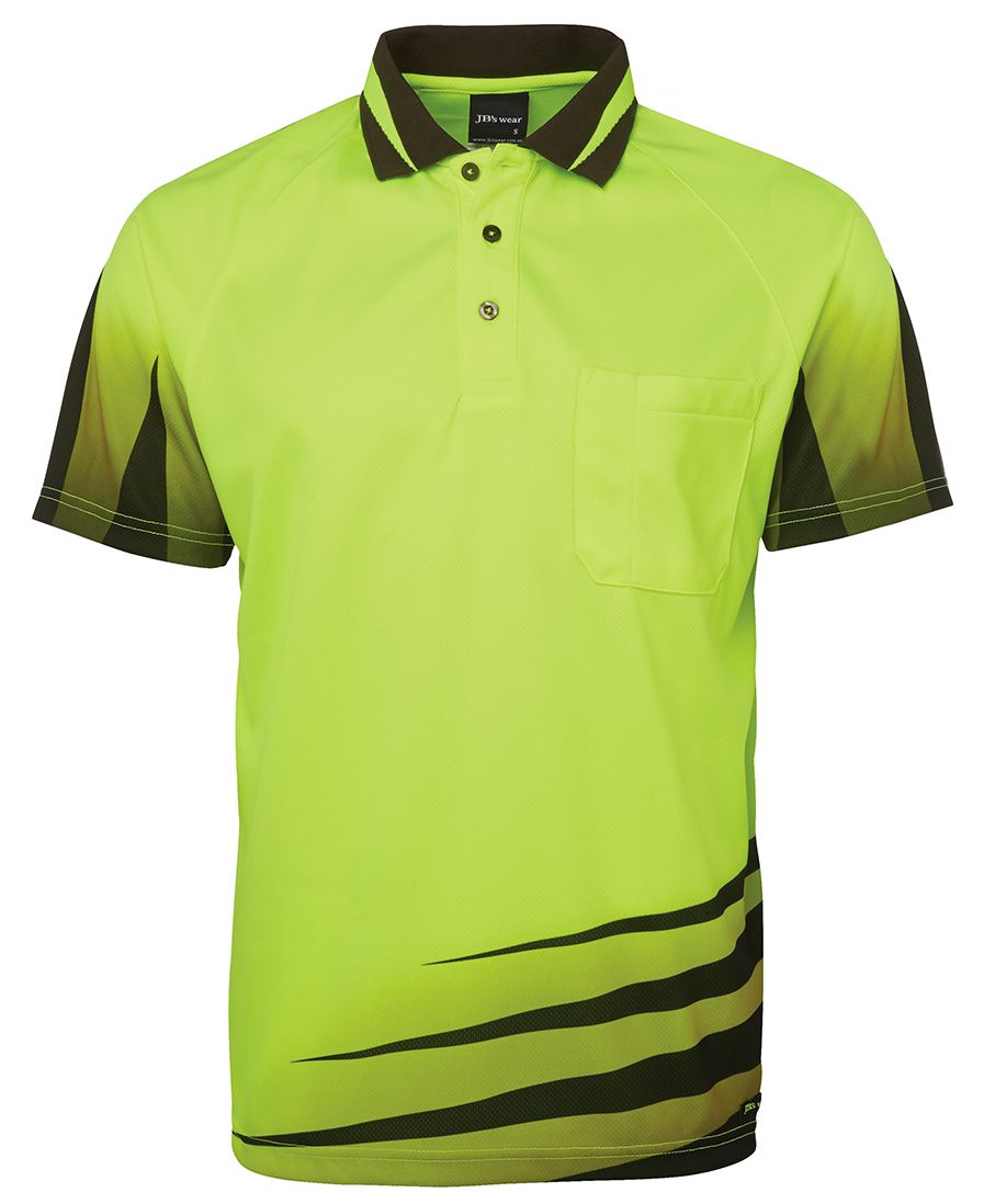 JB's HV 4602.1 RIPPA SUB POLO LIME/BLACK - 5XL