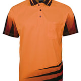 JB's HV 4602.1 RIPPA SUB POLO ORANGE/BLACK - L