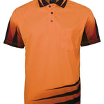 JB's HV 4602.1 RIPPA SUB POLO ORANGE/BLACK - 2XL