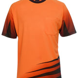 JB's HV S/S RIPPA SUB TEE ORANGE/BLACK - 4XL