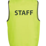 JB's HV SAFETY VEST PRINT STAFF LIME-4XL