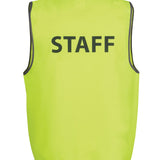 JB's HV SAFETY VEST PRINT STAFF LIME-3XL