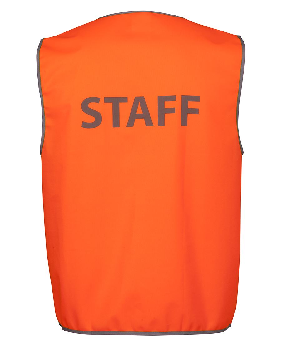 JB's HV SAFETY VEST PRINT STAFF ORANGE -M