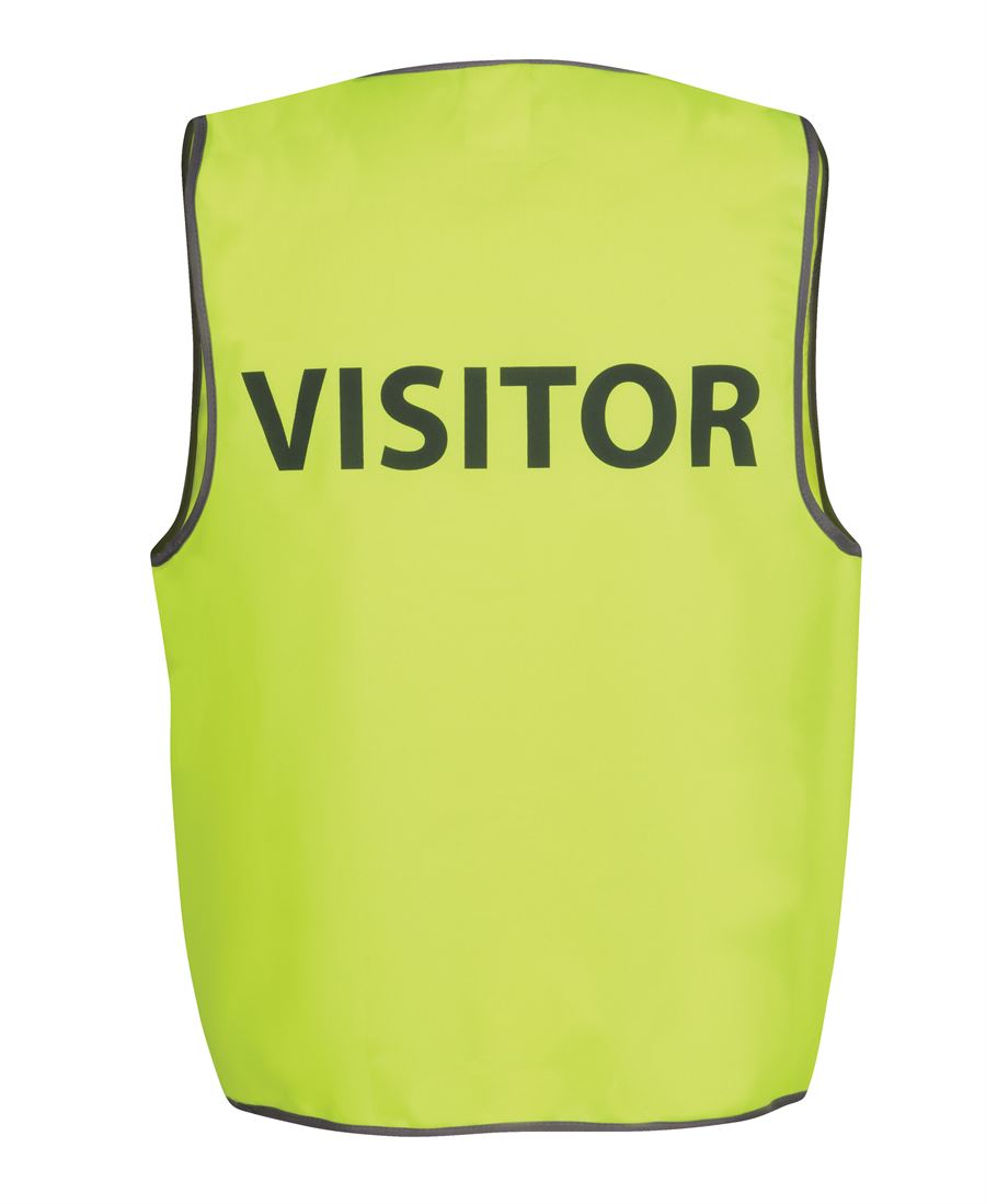 JB's HV SAFETY VEST PRINT VISITOR LIME-M