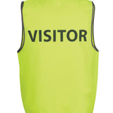 JB's HV SAFETY VEST PRINT VISITOR LIME-M