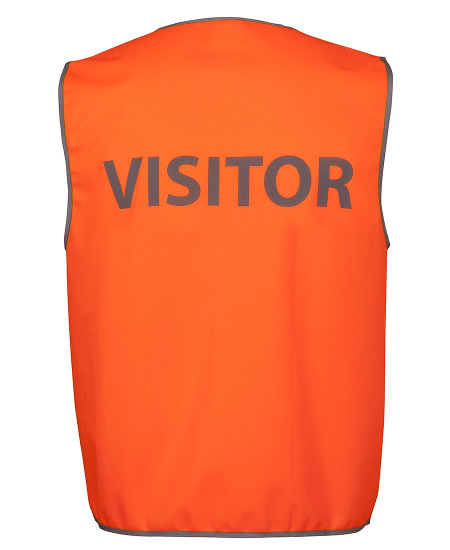 JB's HV SAFETY VEST PRINT VISITOR ORANGE -L