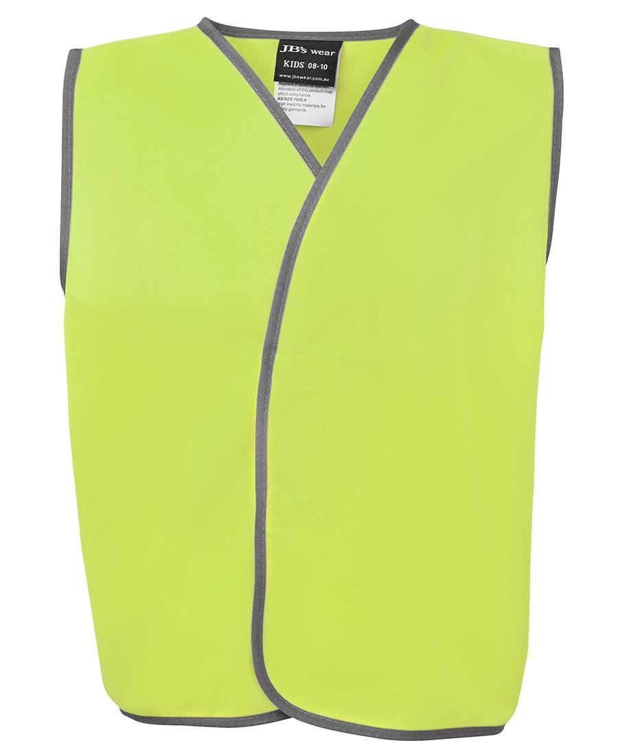JB's HV KIDS SAFETY VEST LIME - 12-14