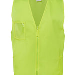 JB's HV ZIP SAFETY VEST LIME - 4XL