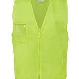 JB's HV ZIP SAFETY VEST LIME - 4XL