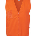 JB's HV ZIP SAFETY VEST ORANGE - 5XL