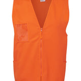 JB's HV ZIP SAFETY VEST ORANGE - XS