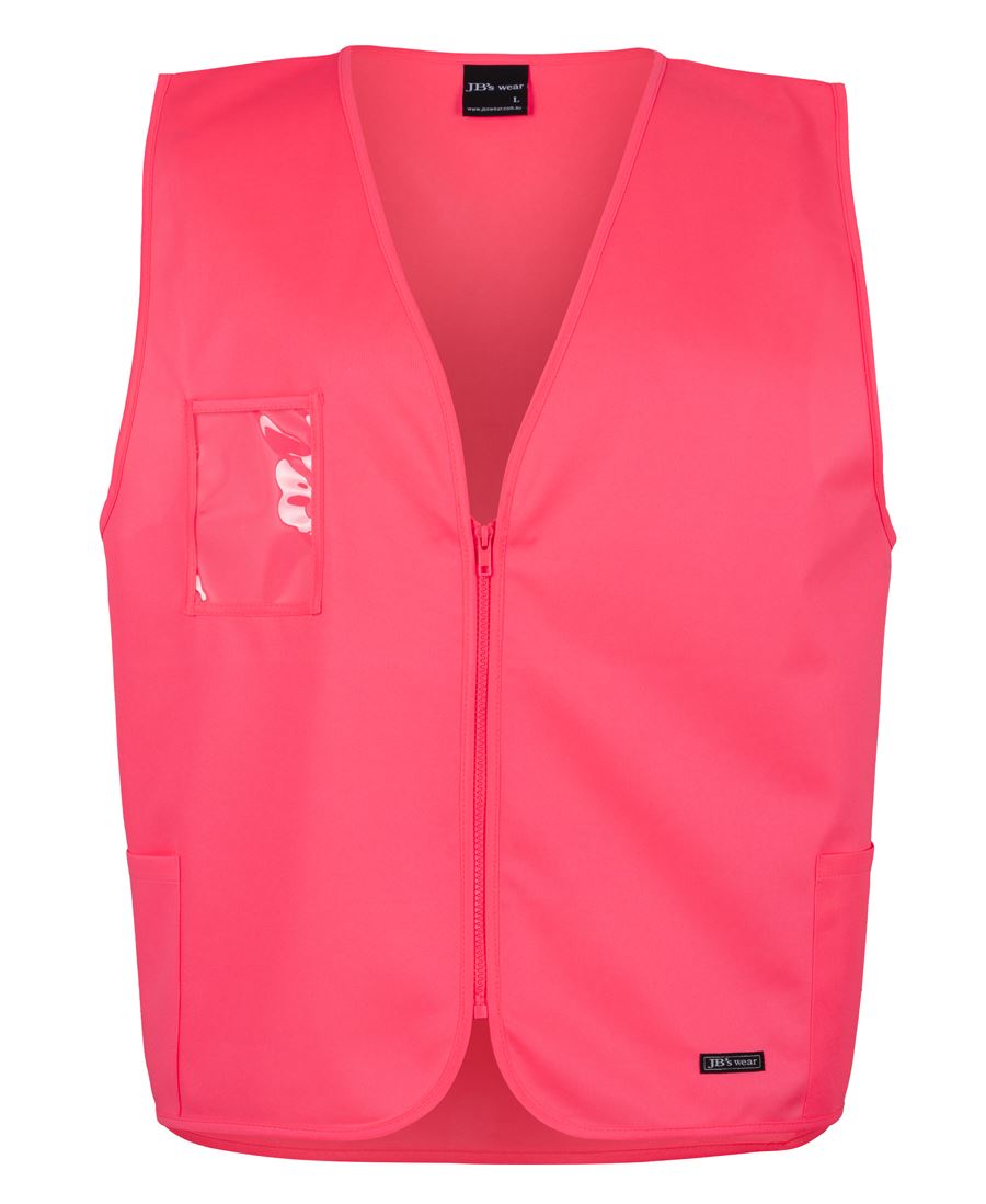 JB's HV ZIP SAFETY VEST PINK - XS