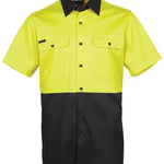 JB's HV S/S 150G SHIRT YELLOW/BLACK-XL