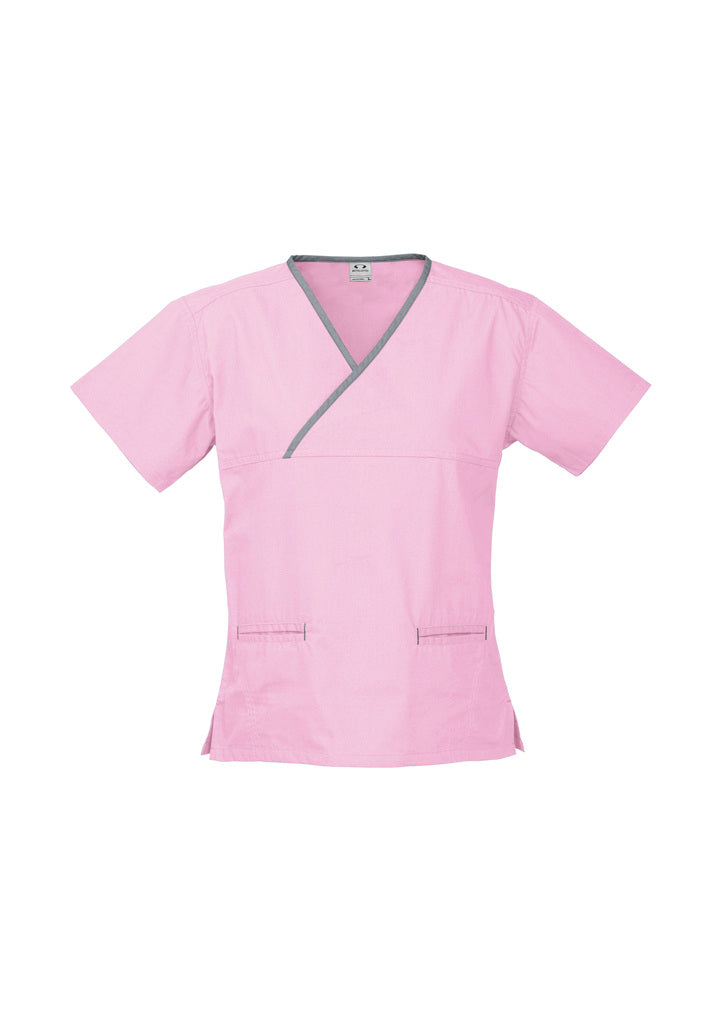 Womens Contrast Scrub Top
