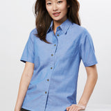 Fashion Biz LB6200 Womens Chambray Short Sleeve Shirt