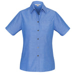 Womens Chambray Short Sleeve Shirt