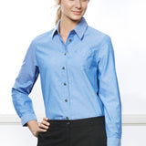 Fashion Biz LB6201 Womens Chambray Long Sleeve Shirt