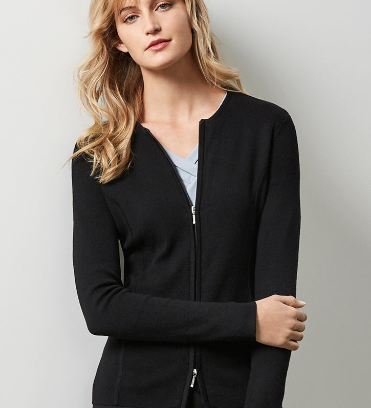 Womens 2-Way Zip Cardigan