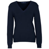 Fashion Biz LP3506 Womens V-Neck Knit Pullover