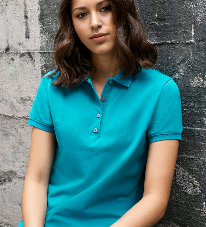Fashion Biz P105LS Womens City Short Sleeve Polo
