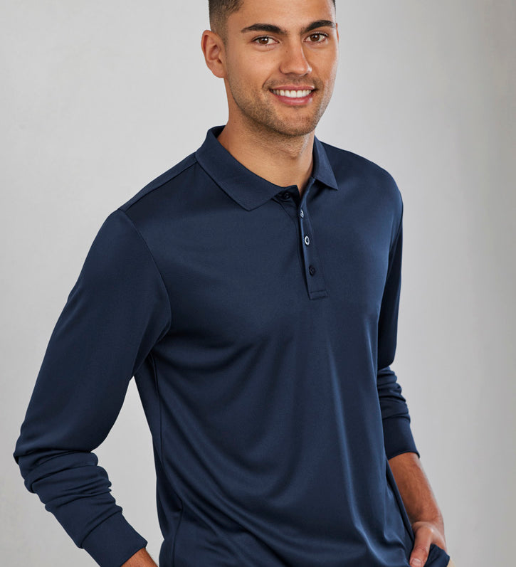 Fashion Biz P206ML Mens Action Long Sleeve Polo