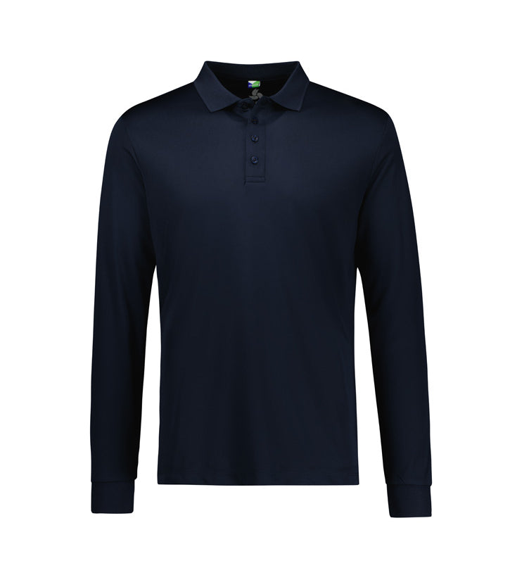 Mens Action Long Sleeve Polo