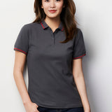 Fashion Biz P226LS Womens Jet Short Sleeve Polo